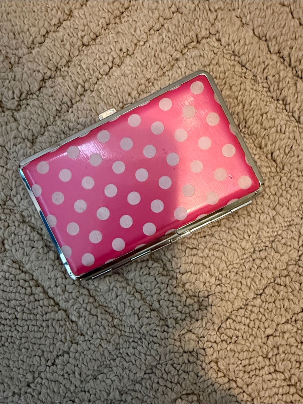 Card & Key Holder Wallet-Pink poka dot 💖